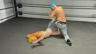 MW-1504 David Angel vs Mya Male dom pro style wrestling