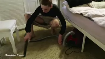 A quick vacuuming