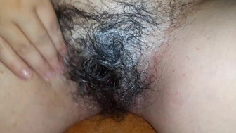 ASMR Hairy twat shaving