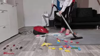 Mila - Mercilessly vacuuming all your toys