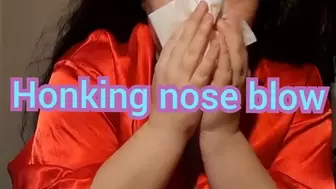 Honking nose blow