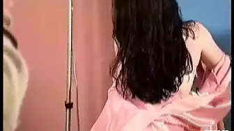 Brunette Teenie Gets Her Vagina Rammed on the Floor After Fine Photo Shoot
