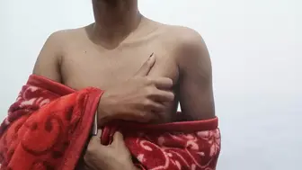 Thin Indian slut playing with cunt
