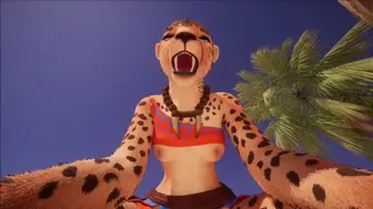 Sexy furry cheeta gf - self perspective fucking