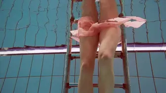 Polish cute shaped Deniska swimming nude